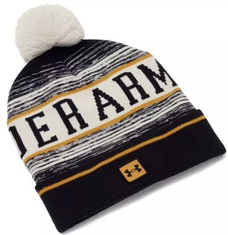 M Halftime Pom Beanie-WHT