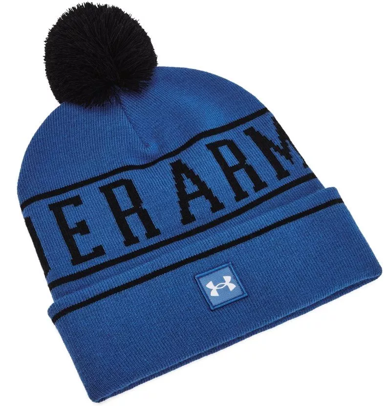 Czapka Under Armour M Halftime Pom Beanie-BLU