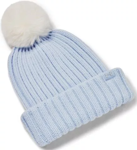 W Halftime Pom Beanie-BLU