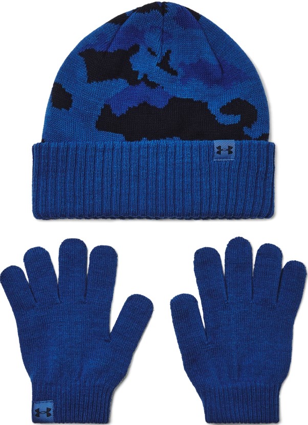 Čepice Under Armour B Beanie/Glove Combo-BLU