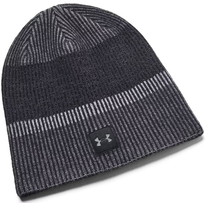 Čepice Under Armour Launch Reflective Beanie-BLK