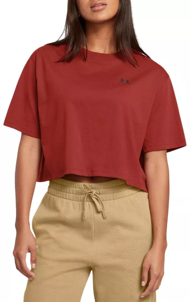 Dámské tričko s krátkým rukávem Under Armour Boxy Crop Logo Short Sleeve