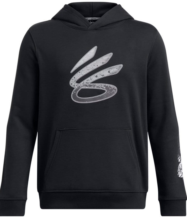 Hooded sweatshirt Under Armour Curry Boys Splash Hoodie-BLK