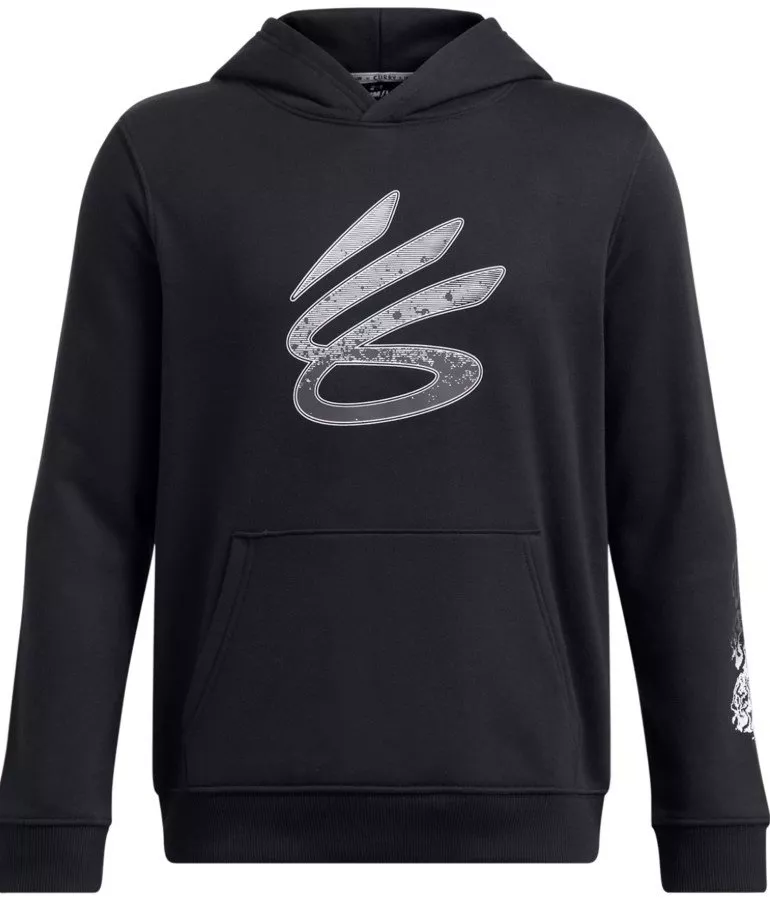 Hooded sweatshirt Under Armour Curry Boys Splash Hoodie-BLK