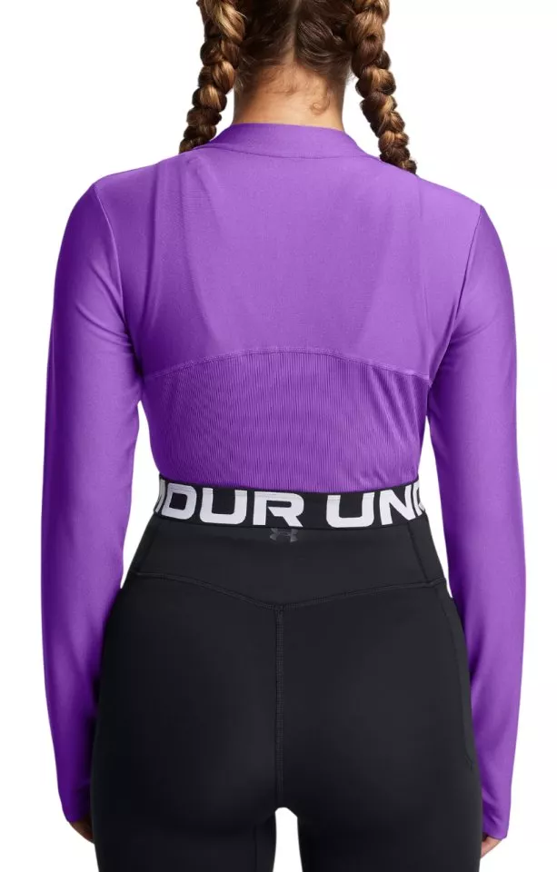 Тениска с дълъг ръкав Under Armour HeatGear Rib 1/4 Zip LS