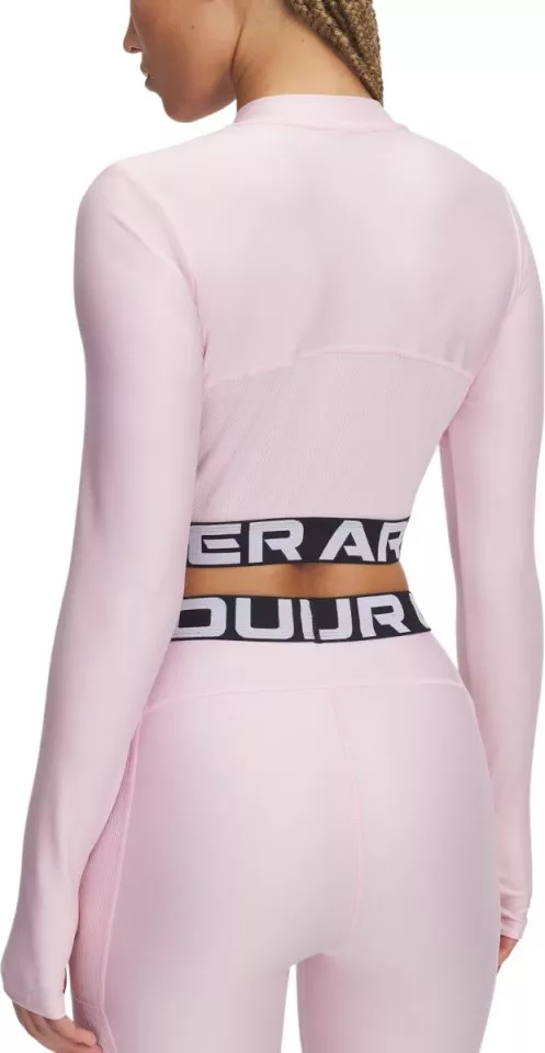 Тениска с дълъг ръкав Under Armour HeatGear Rib 1/4 Zip LS