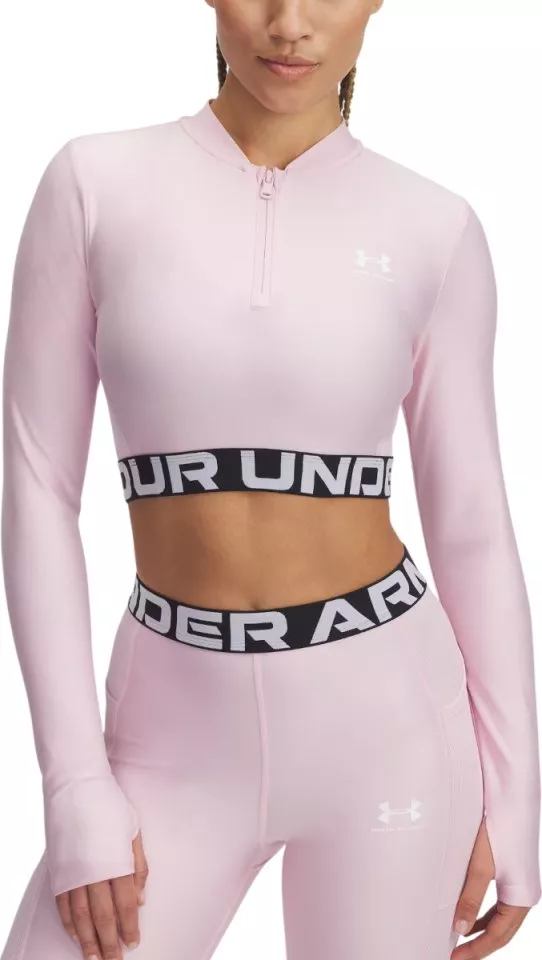 Тениска с дълъг ръкав Under Armour HeatGear Rib 1/4 Zip LS