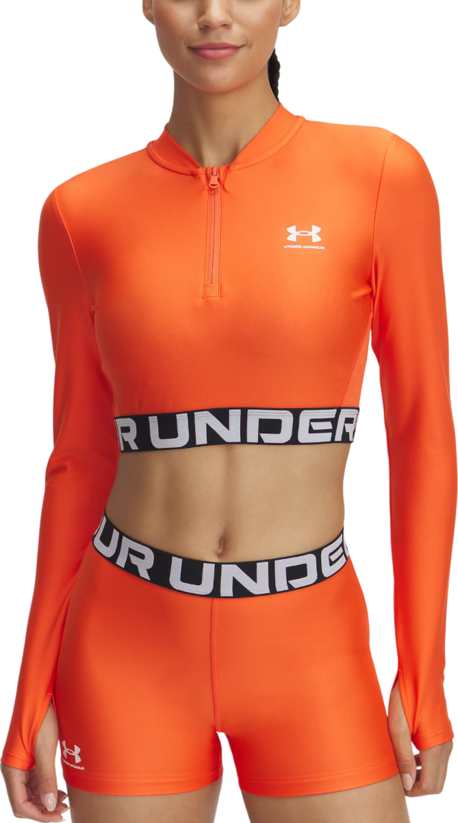 Tričko s dlhým rukávom Under Armour HeatGear Rib 1/4 Zip LS