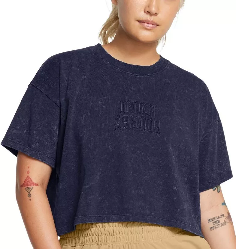 Majica Under Armour UA W VARSITY CROP HW SS-BLU