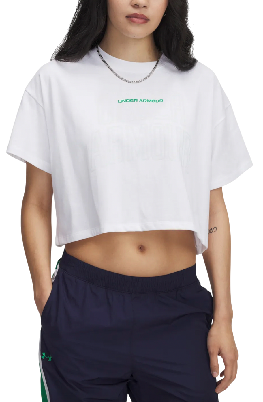 T-Shirt Under Armour UA W VARSITY MIX HW SS CROP