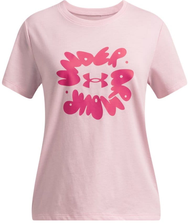 Dívčí sportovní tričko s krátkým rukávem Under Armour Bubble Wordmark