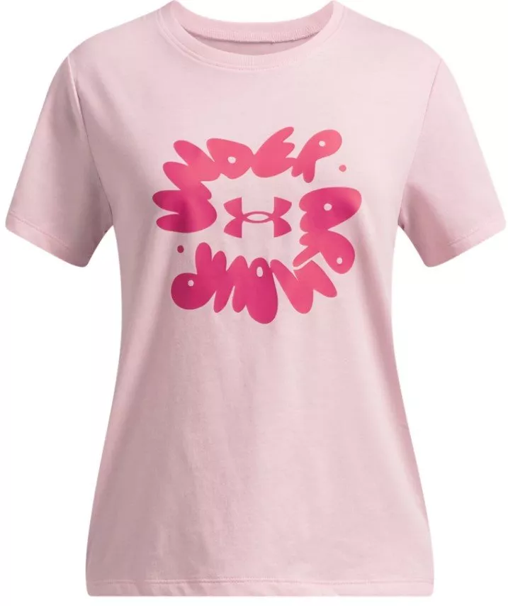 Dívčí sportovní tričko s krátkým rukávem Under Armour Bubble Wordmark