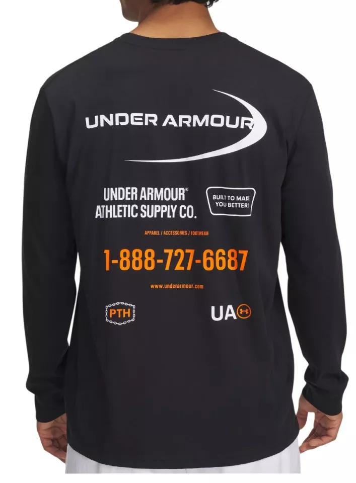 Under Armour UA M WORKWEAR LOGO LS Hosszú ujjú póló