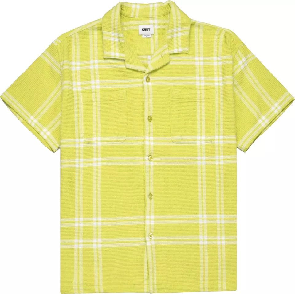 Obey Bennie Woven Hemd Rövid ujjú póló
