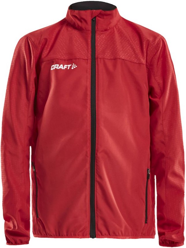 Craft RUSH WIND JACKET KINDER Jack, 146-152, Rood