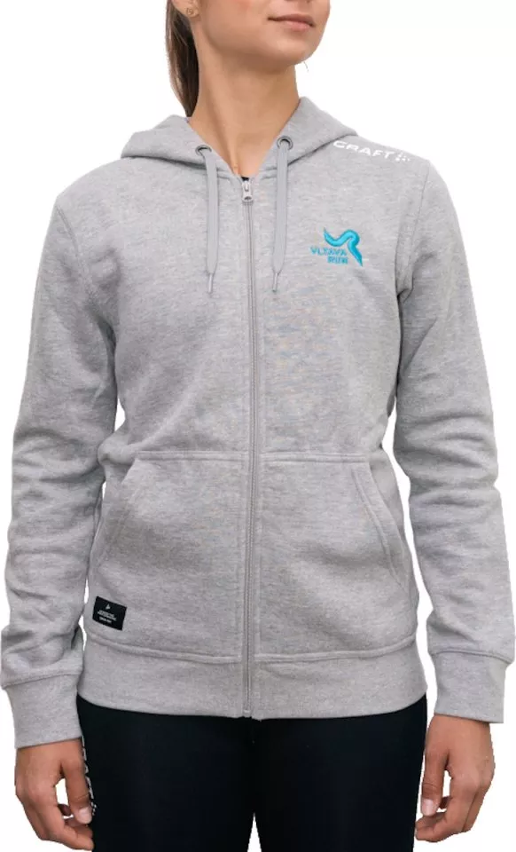 Sweatshirt med huva Craft COMMUNITY FZ HOODIE W Vltava Run