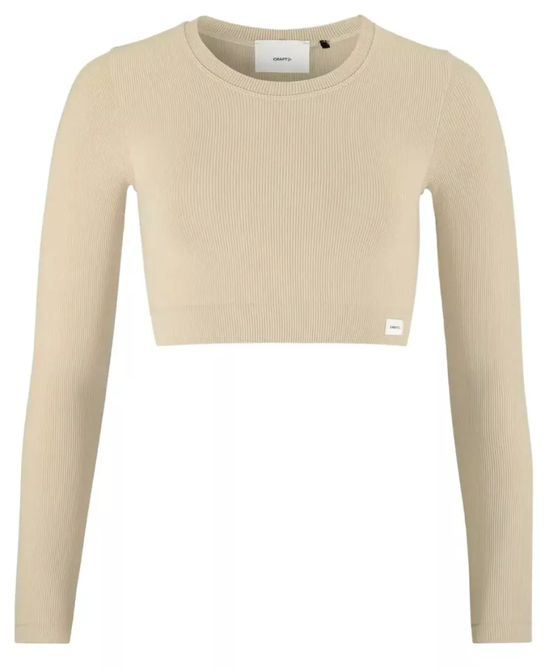 Langarm-T-Shirt Craft Collective Rib Cropped T-Shirt Women