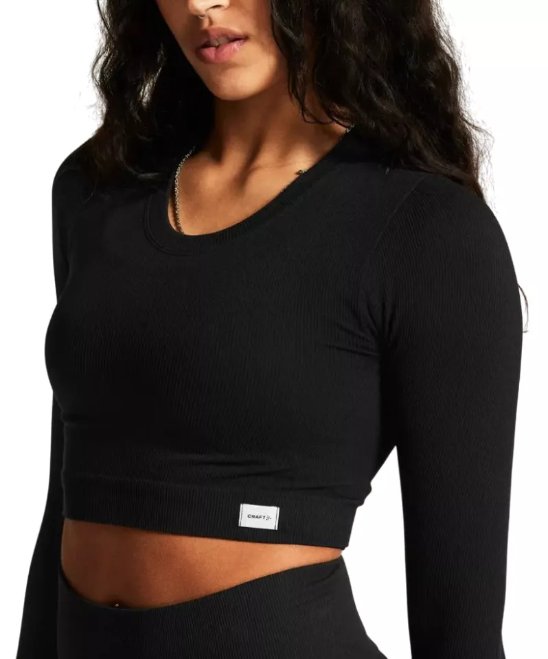 met lange mouwen Craft Collective Rib Cropped T-Shirt Women