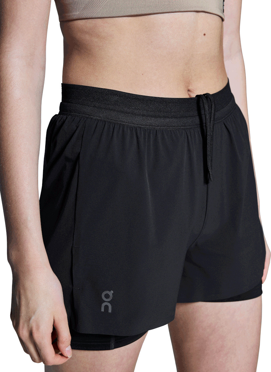 On Running Performance 2in1 3inch Korte broeken, L, Zwart