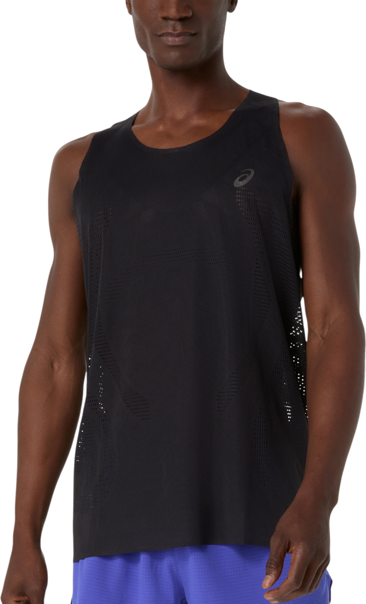 ASICS METARUN SINGLET Tanktop, S, Zwart