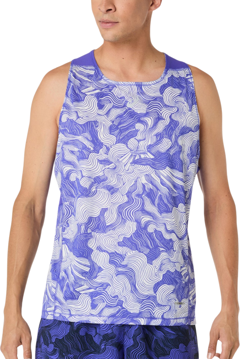 ASICS FUJITRAIL SINGLET Tanktop, XL, Blauw