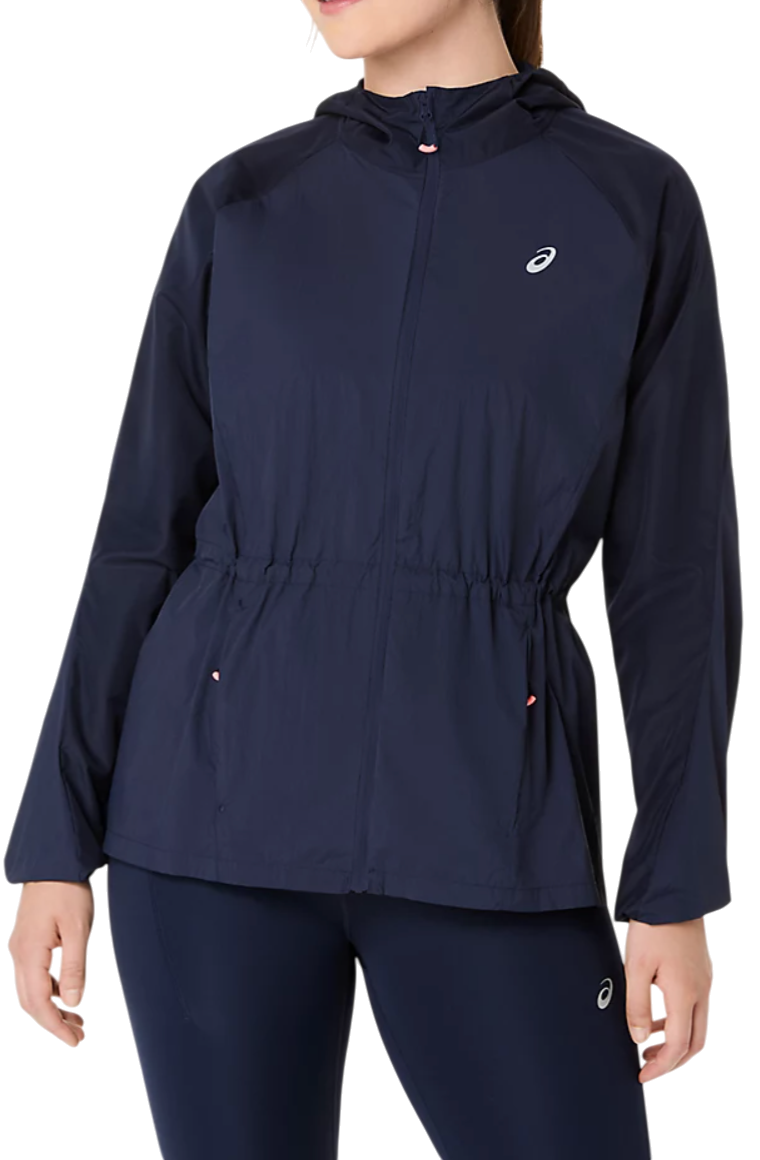 ASICS ROAD PACKABLE JACKET Hoodie, S, Blauw