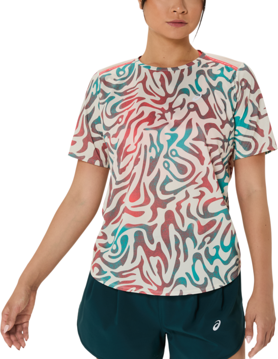T-shirt Asics ROAD ALL OVER PRINT SS TOP