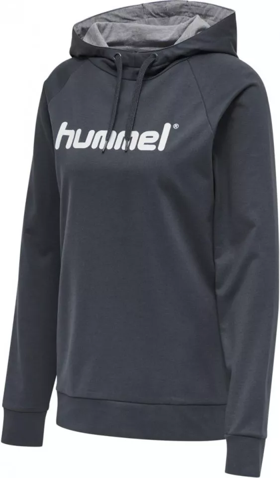 Суитшърт с качулка Hummel GO COTTON LOGO HOODIE WOMAN