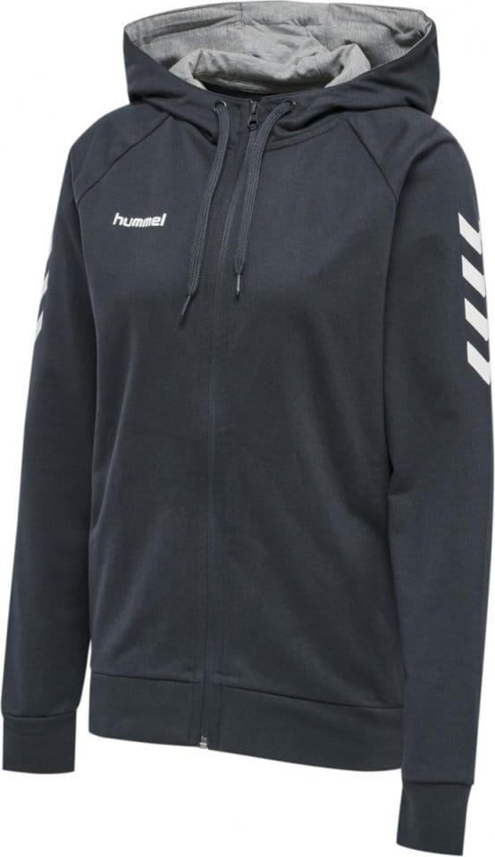 Hanorac cu gluga Hummel GO COTTON ZIP HOODIE WOMAN