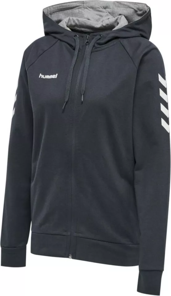 Hanorac cu gluga Hummel GO COTTON ZIP HOODIE WOMAN