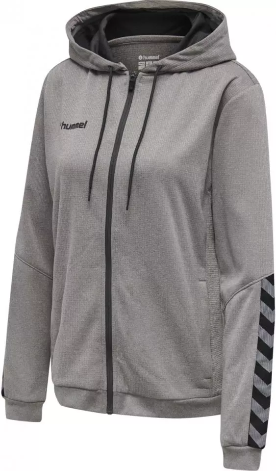 Hanorac cu gluga Hummel AUTHENTIC POLY ZIP HOODIE WOMAN