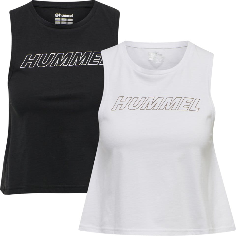 Αμάνικο Hummel hmlTE CALI 2-PACK CROP COT TANKTOP