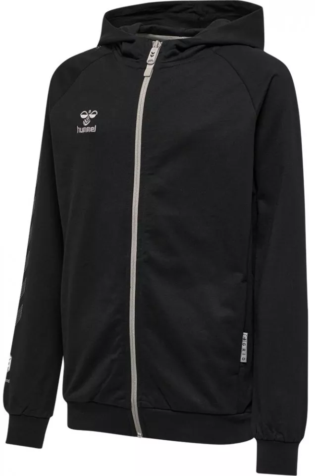 Φούτερ-Jacket με κουκούλα Hummel hmlMOVE GRID COTTON ZIP HOODIE KIDS