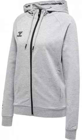 hmlMOVE GRID COT. ZIP HOODIE WOMAN