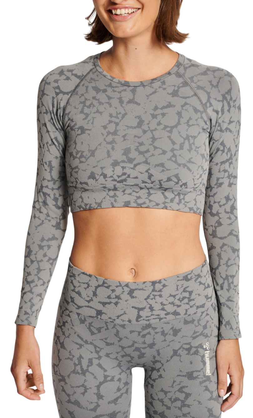 Camiseta Hummel hmlMT PI SEAMLESS CROP T-SHIRT L/S