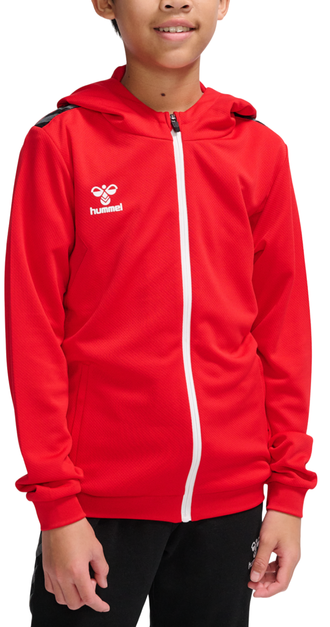 Sweatshirt med huva Hummel HMLAUTHENTIC PL ZIP HOODIE KIDS
