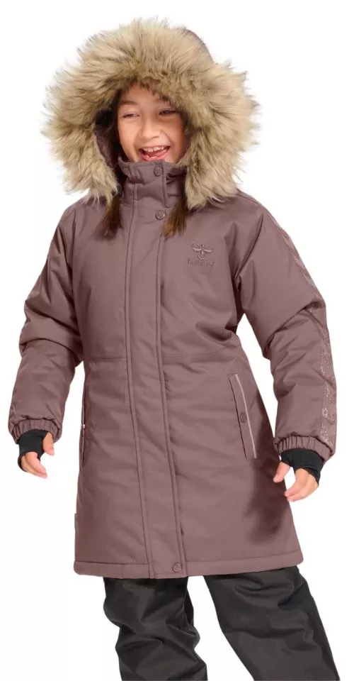 Jacheta cu gluga Hummel HMLLEAF TEX COAT