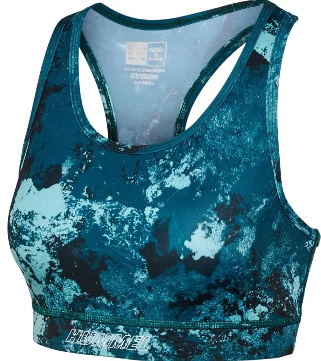 Στηθόδεσμος Hummel HMLTE DIGI SANDSTORM AOP SPORTS BRA