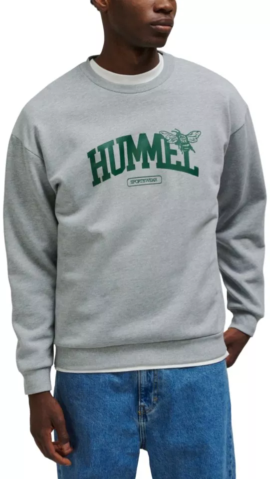 Mikina Hummel hmlLOOSE CREWNECK UNIVERSITY BEE