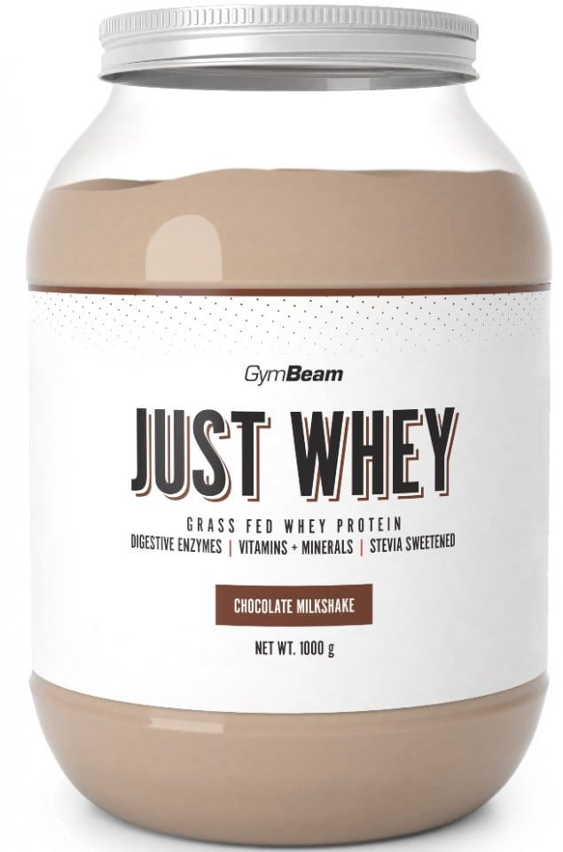 Whey protein powder GymBeam Just Whey 1 kg chocolate milkshake Top4Running