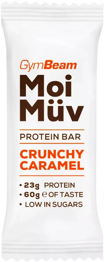 Barra proteica GymBeam MoiMüv 60g de caramelo crocante