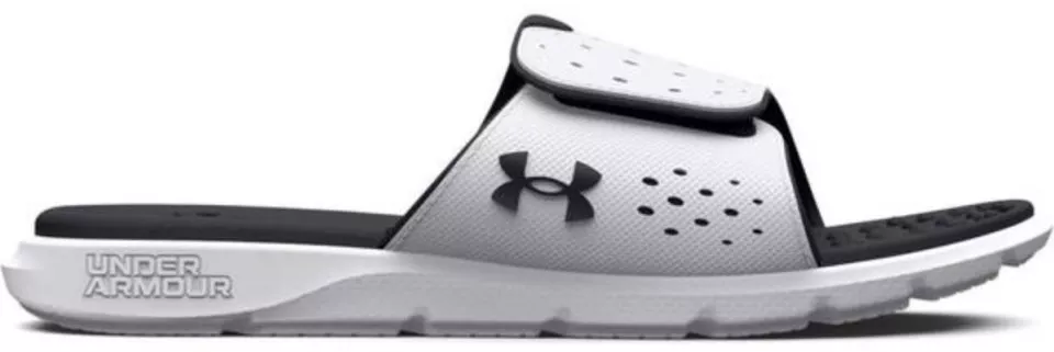 Ajio Mens Under Armour White T Shirt Slides Under Armour UA W