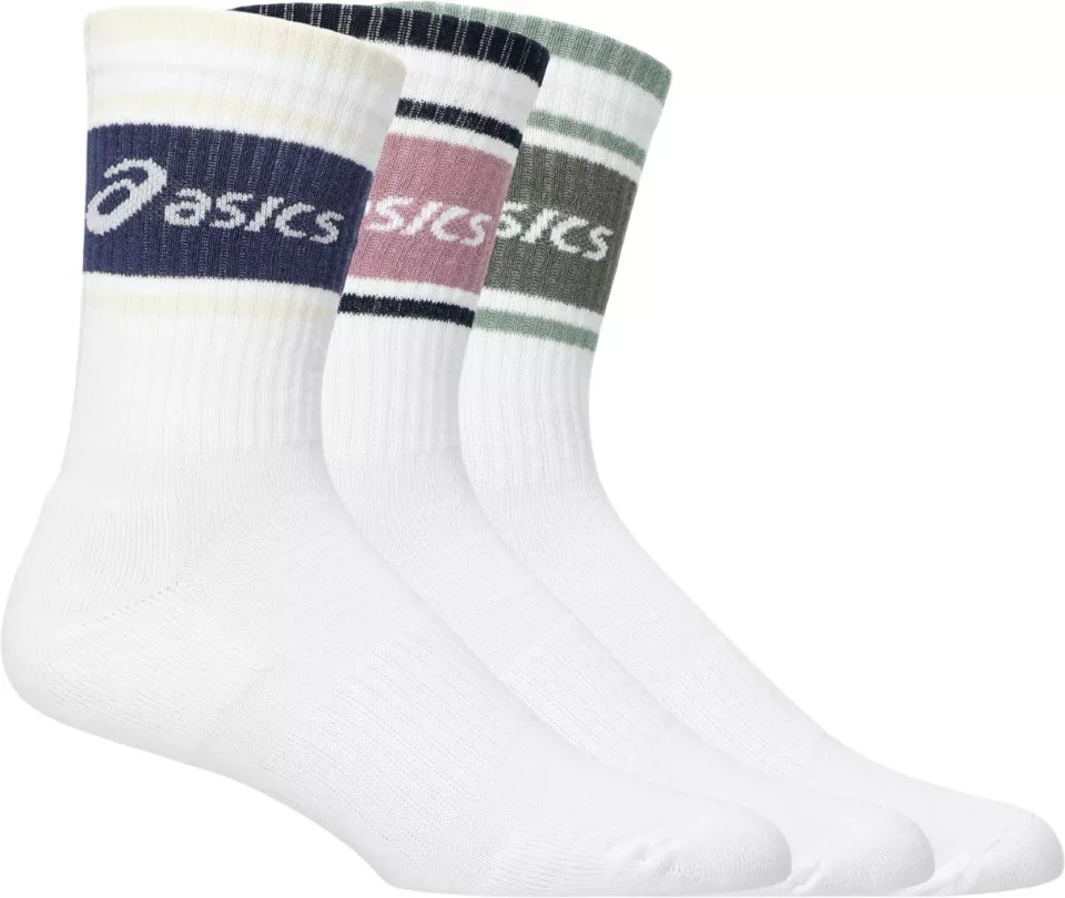 Asics 3 Pack Logo Crew Socks