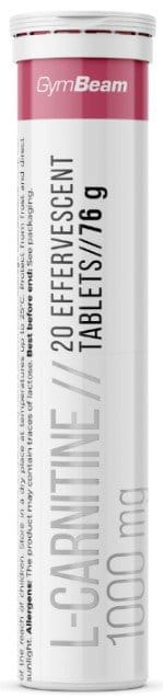Tabletten L-Karnitin 1000 mg - GymBeam raspberry