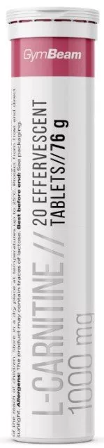Tabletten L-Karnitin 1000 mg - GymBeam raspberry