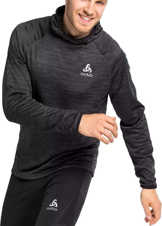 Bluza z kapturem Odlo Mid layer hoody RUN EASY WARM
