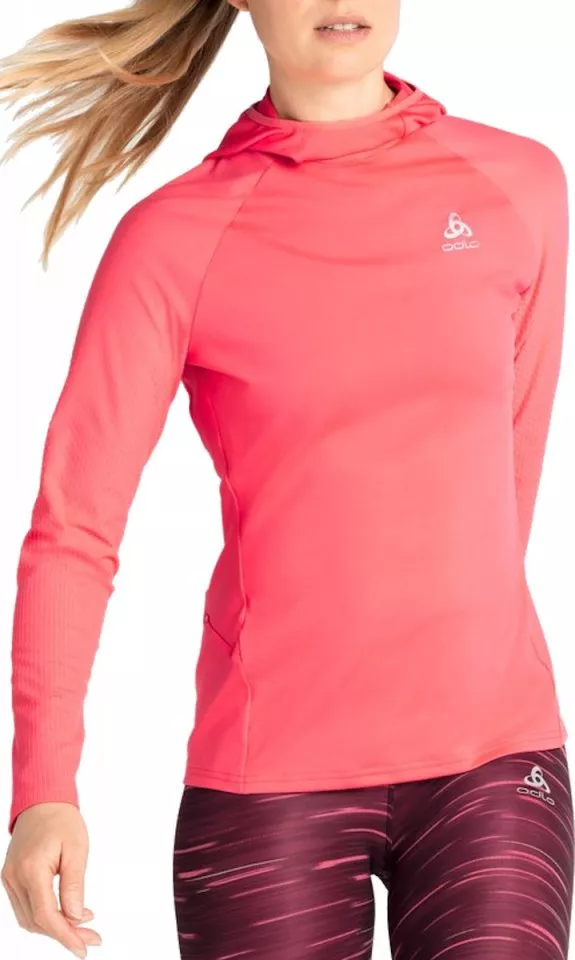 Bluza z kapturem Odlo Mid layer hoody ZEROWEIGHT CERAMIWARM