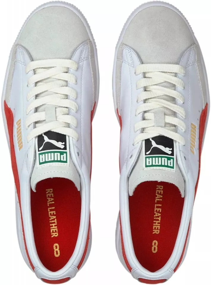 Puma basket white leather online