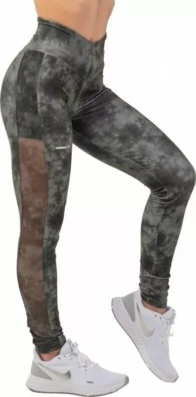 Tajice Nebbia ECO Camo Green Mesh Leggings 