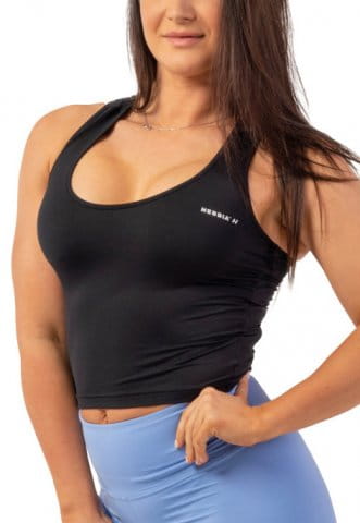 Sporty Slim-Fit Crop Tank Top